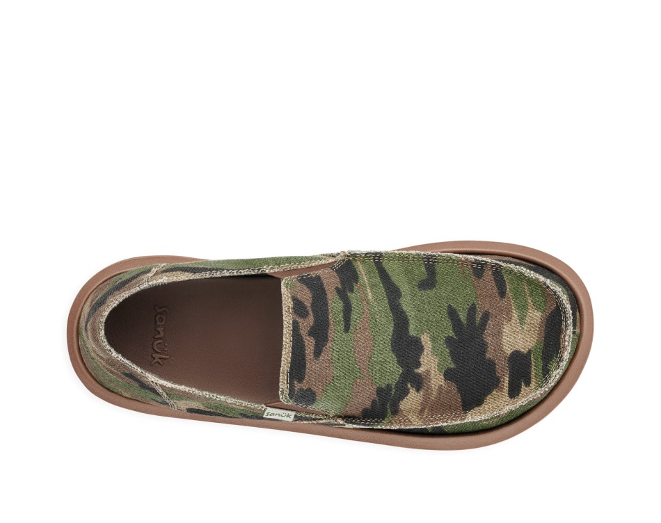 Sanuk M Sidewalk Surfer Woodland Camo