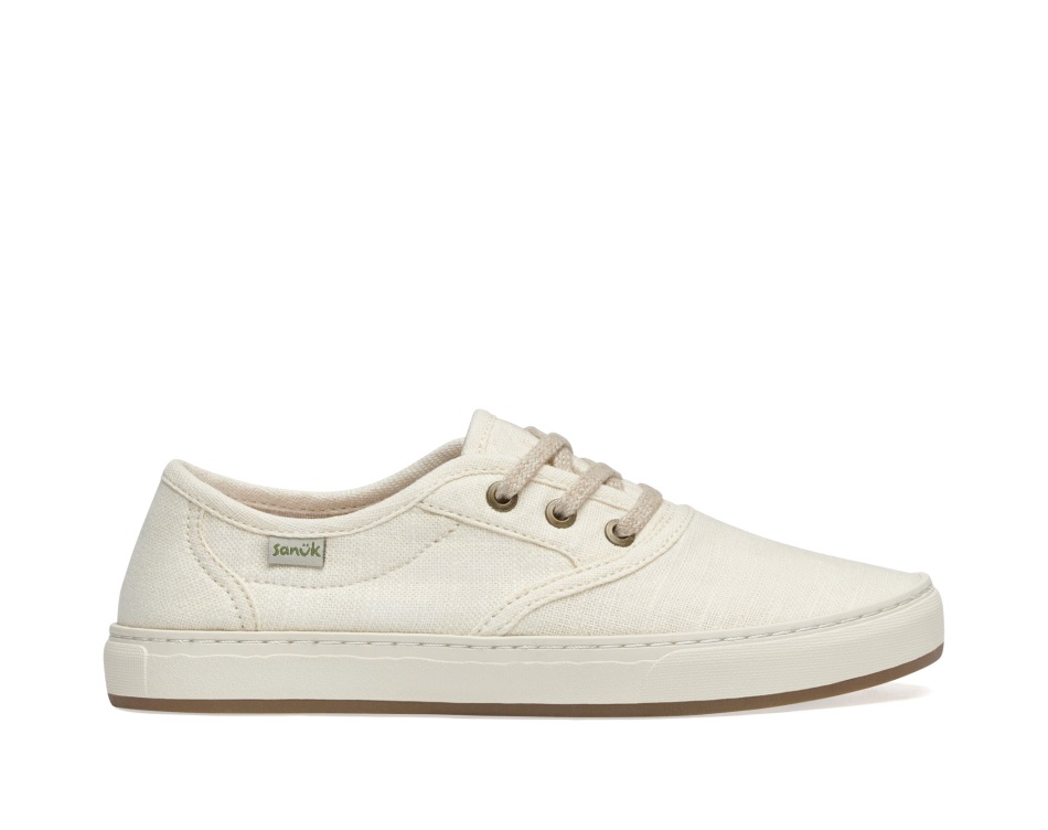 Sanuk W Avery Lace Hemp Washed White