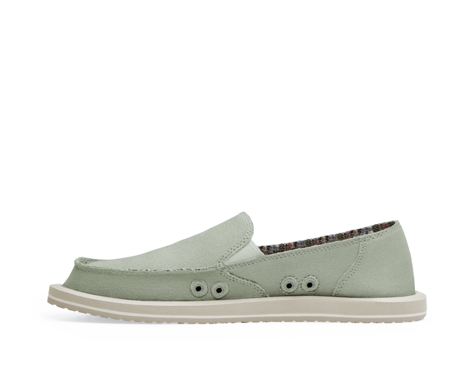 Sanuk W Donna Hemp Olive Grey
