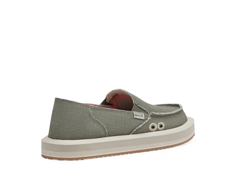 Sanuk W Donna St Hemp Smokey Olive