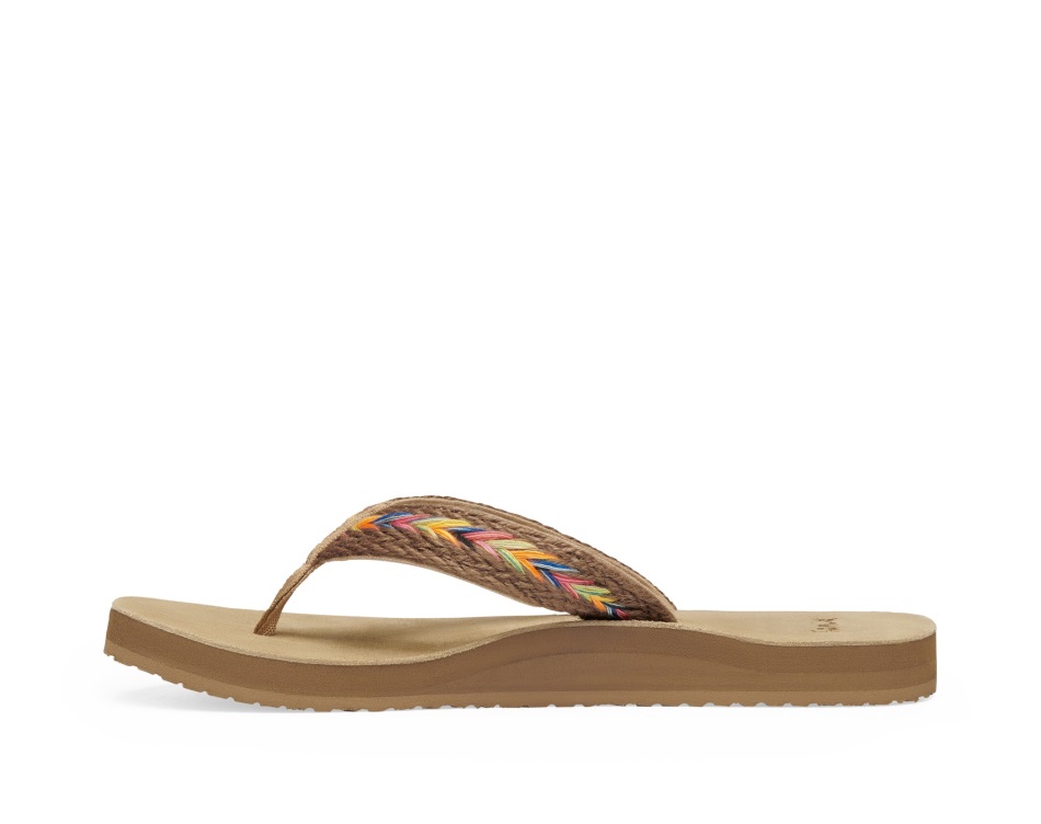 Sanuk W Fraidy Hemp Rainbow