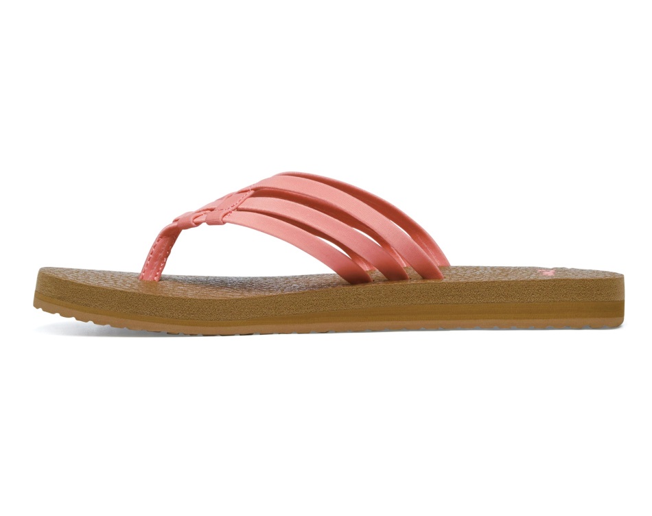 Sanuk W Yoga Sandy Burnt Coral
