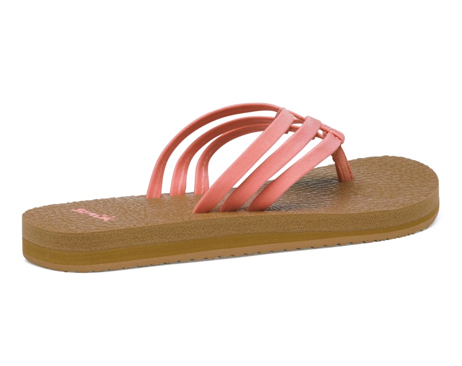Sanuk W Yoga Sandy Burnt Coral