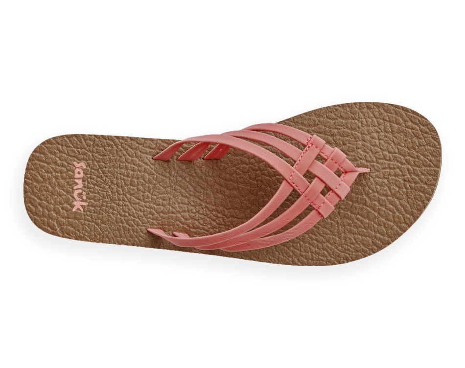 Sanuk W Yoga Sandy Burnt Coral