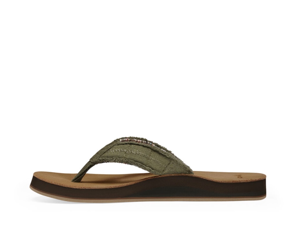 Sanuk Fraid Not St Dark Olive