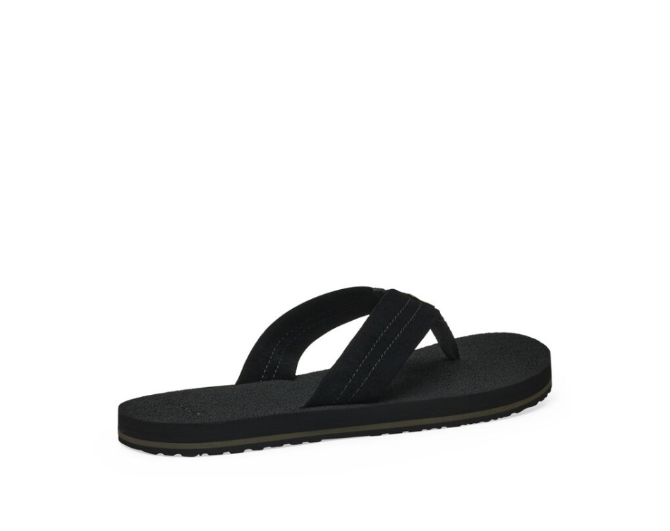 Sanuk Beer Cozy Stacker Suede Black
