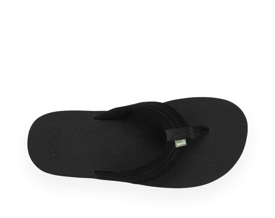 Sanuk Beer Cozy Stacker Suede Black