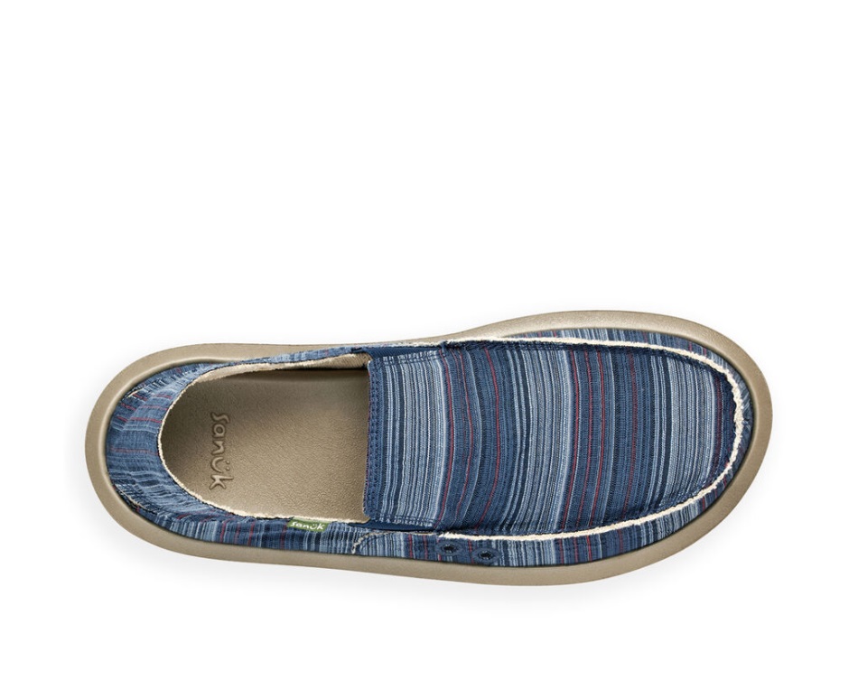 Sanuk Vagabond St Funk Indigo Stripe
