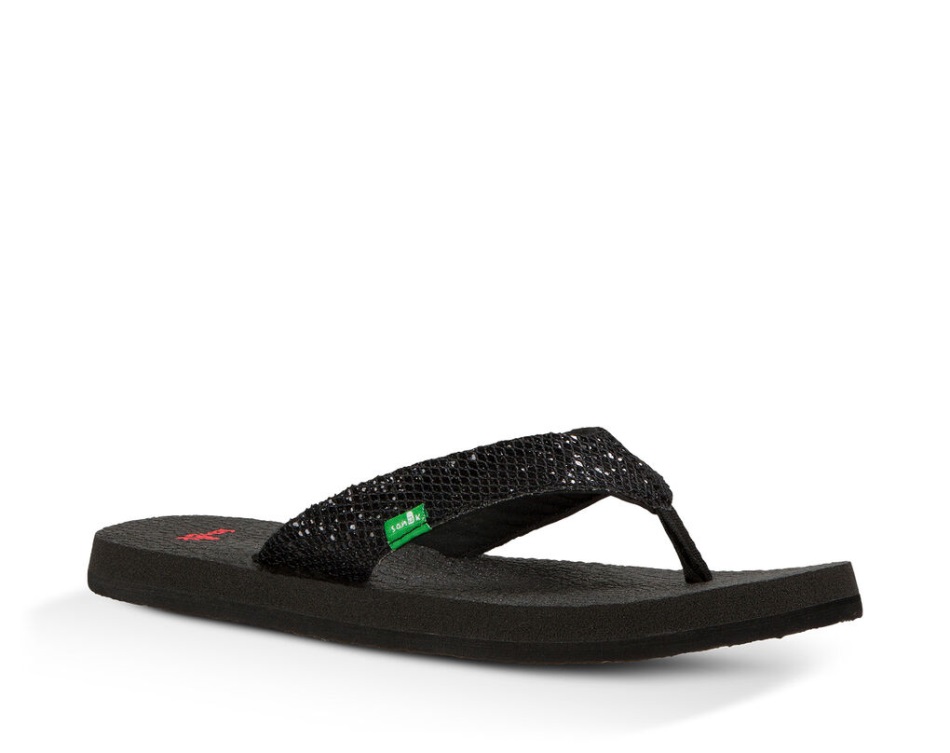 Sanuk Yoga Glitter Black