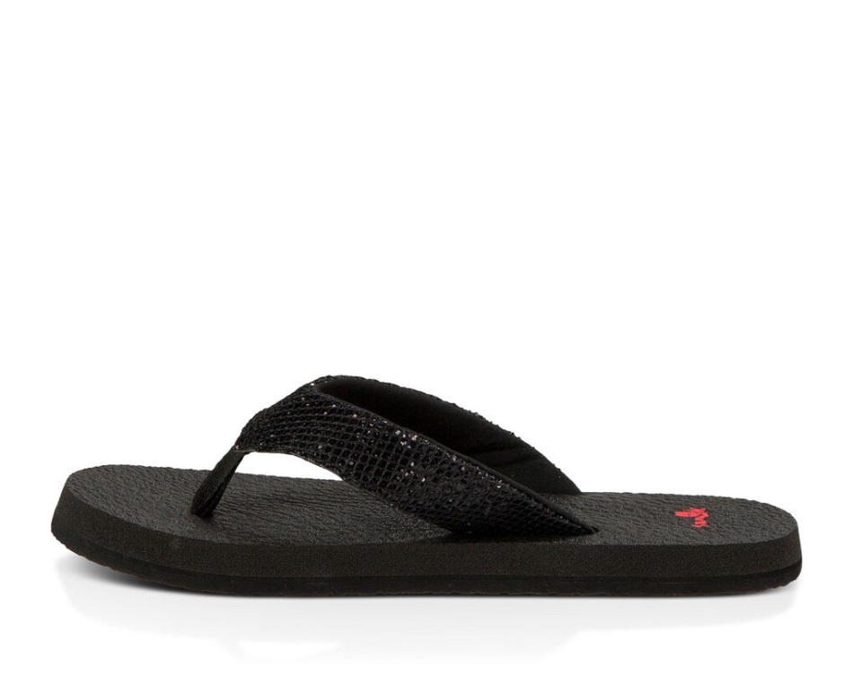 Sanuk Yoga Glitter Black