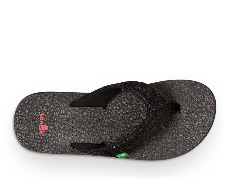 Sanuk Yoga Glitter Black