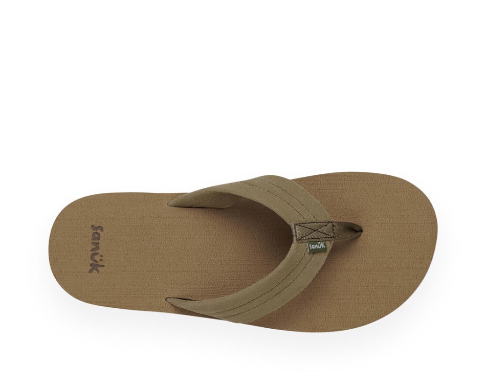 Sanuk Beer Cozy Stacker Suede Tan