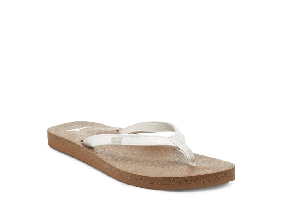 Sanuk Yoga Joy White-Tan
