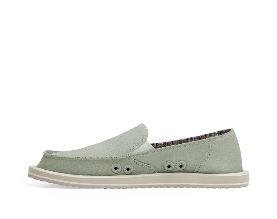 Sanuk Donna Hemp Olive Grey