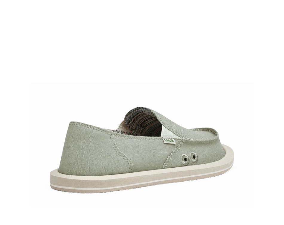 Sanuk Donna Hemp Olive Grey