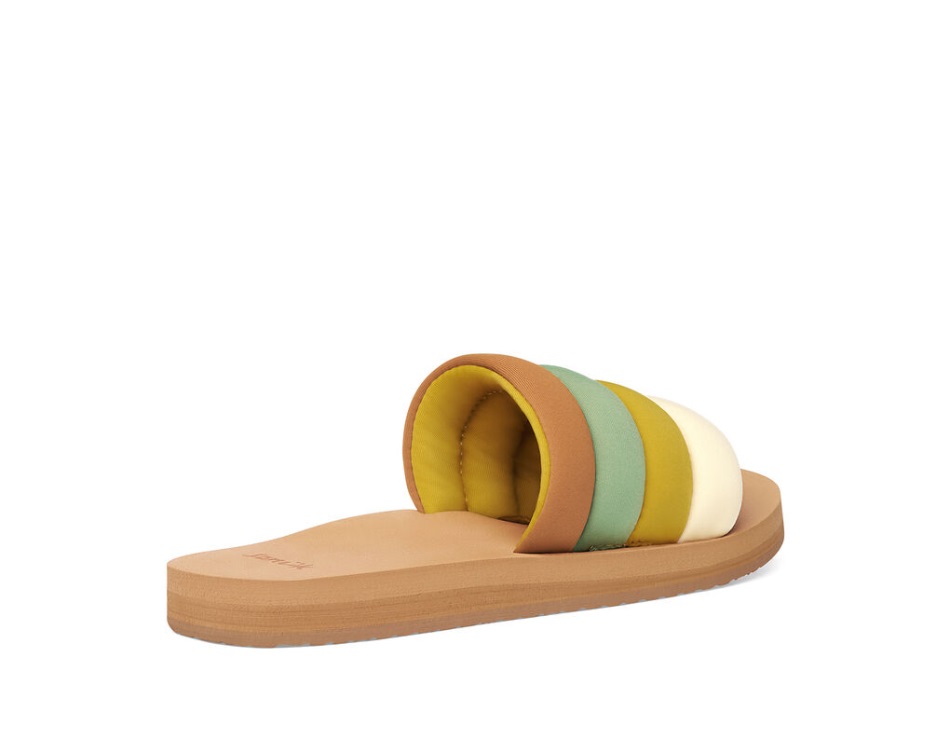 Sanuk Puff N Slide St Sage-Mustard