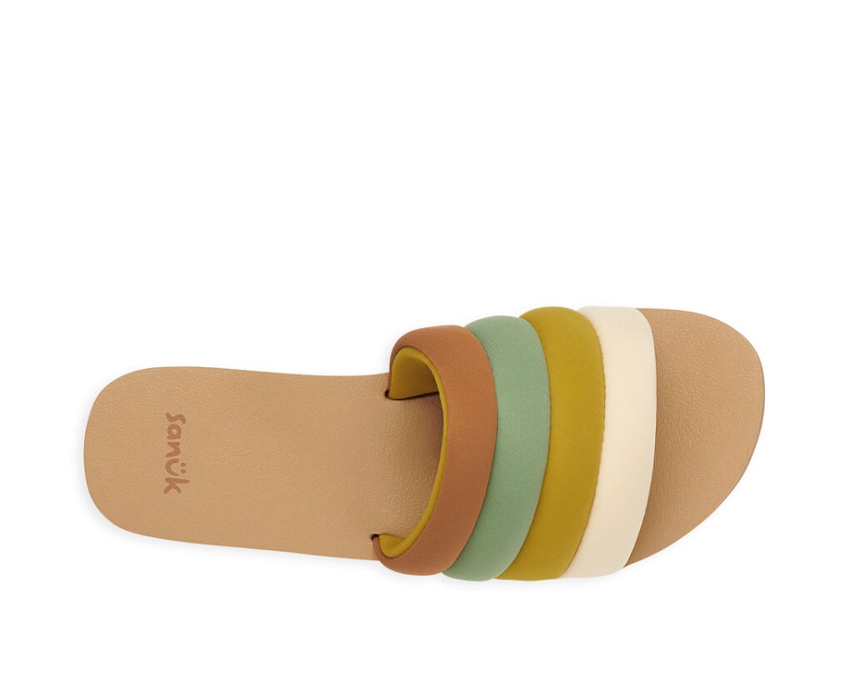 Sanuk Puff N Slide St Sage-Mustard