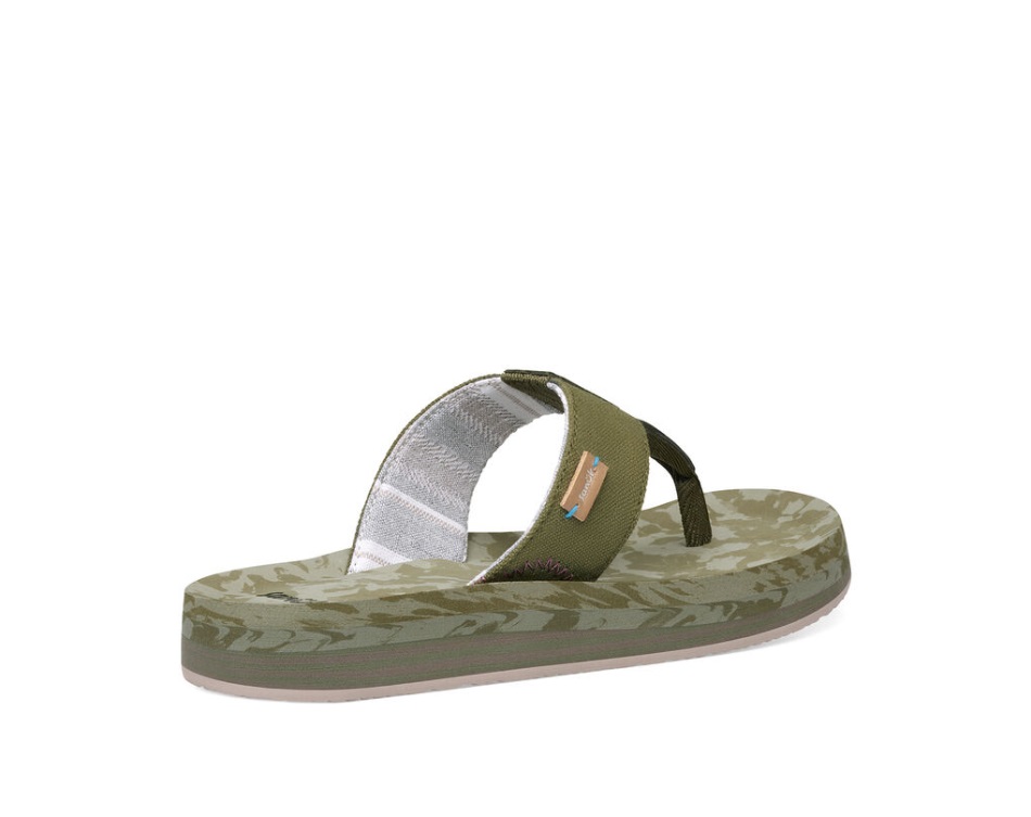 Sanuk Islay St Plus Stripe Dark Olive