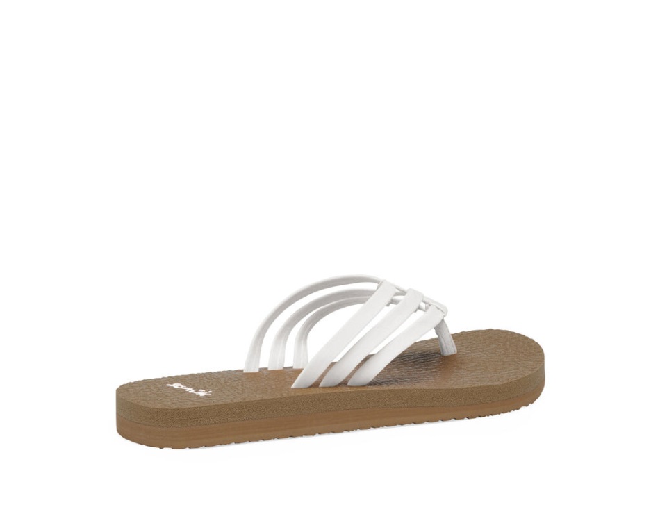 Sanuk Yoga Sandy Tan-White