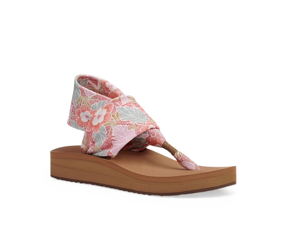 Sanuk Sling St Midform Hibiscus Pink Multi
