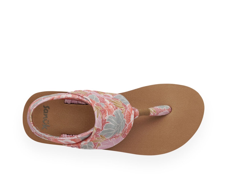 Sanuk Sling St Midform Hibiscus Pink Multi