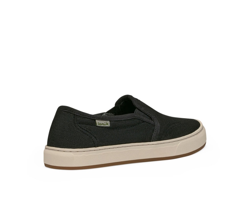Sanuk Avery Hemp Washed Black