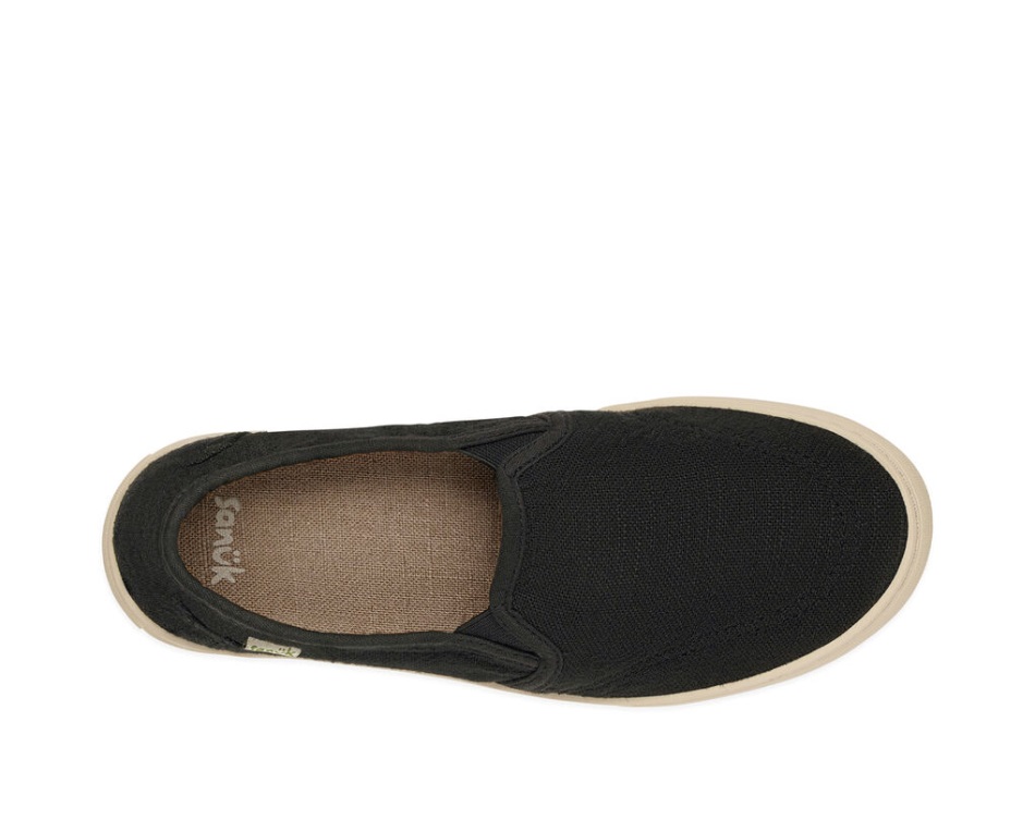 Sanuk Avery Hemp Washed Black