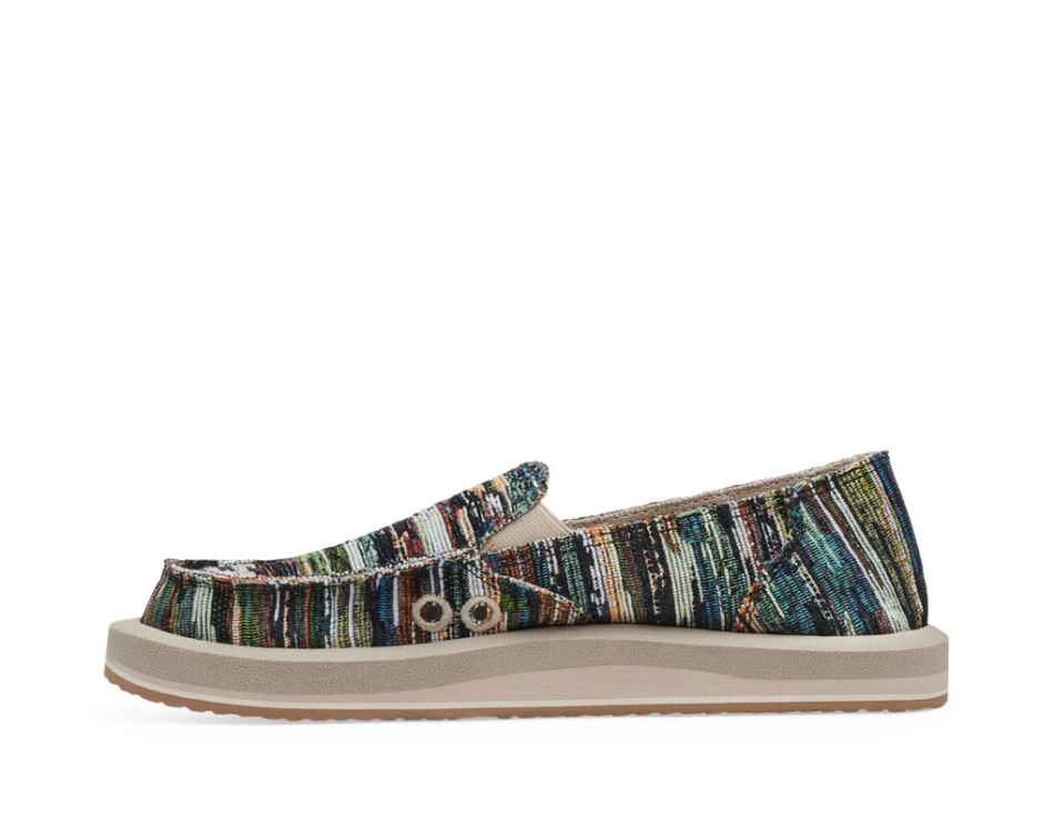 Sanuk Donna St Grandma's Couch Black Multi